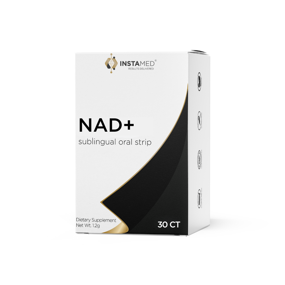 InstaMed NAD+ sublingual oral-strip supplement, 30 count