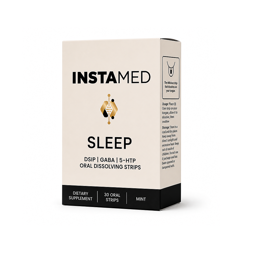 InstaMed Sleep – DSIP/GABA/5-HTP oral dissolving strips, 30 count